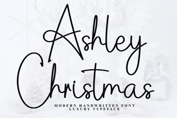 Ashley Christmas: A Stylish Script Font for Elegant Branding