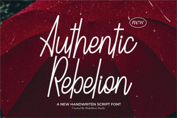 Authentic Rebelion Handwritten Font for Modern Web Design
