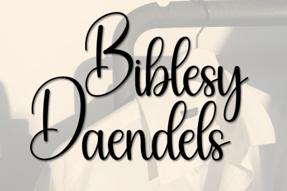 Biblesy Daendels: A Script Typeface for Editorial Design
