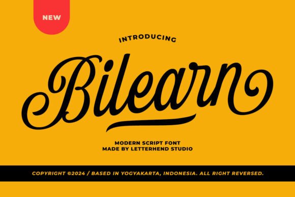 Bilearn Script: A Modern Typeface for Web Designers