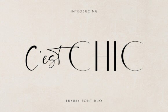 C est Chic Font Duo for Elegant Handmade & Printed Projects