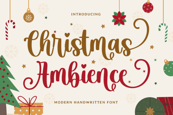 Christmas Ambience Font: A Warm Handwritten Script for Brands