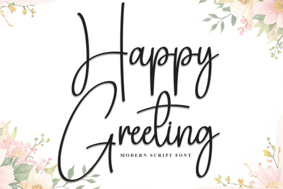 Happy Greeting: A Light Handwritten Script for Creators