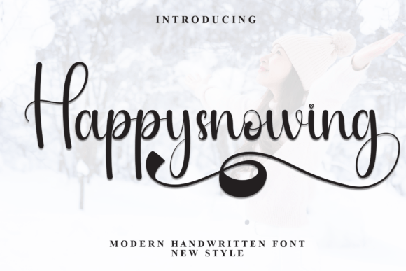 Happysnowing Font: A Playful Handwriting Style for Real Campaigns