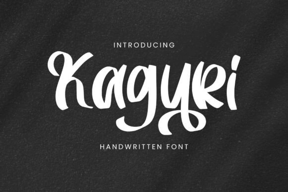 Kaguri: A Stylish Handwritten Font for Modern Websites