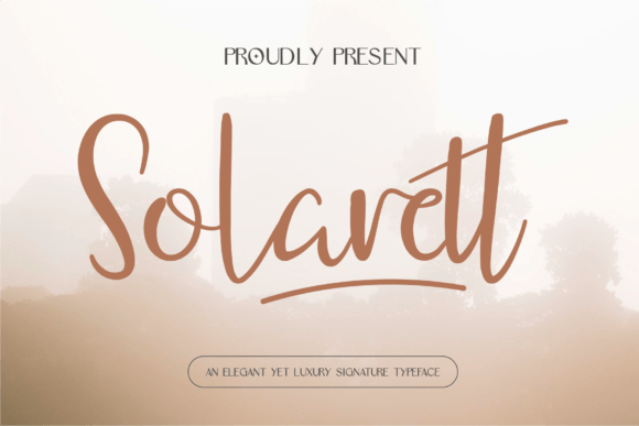 Solarett: An Elegant Script Font for Makers