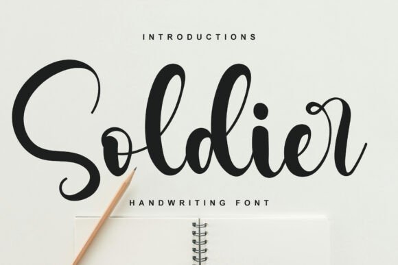 Soldier: An Elegant Handwritten Font for Editorial Design
