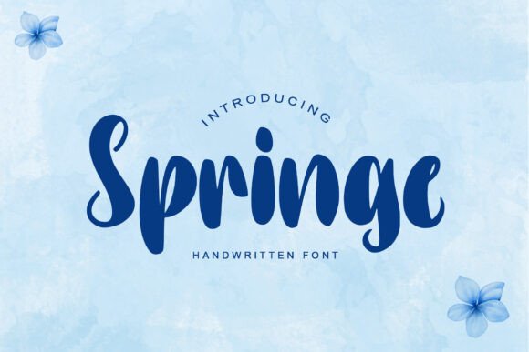 Springe: A Refreshing Handwritten Font for Marketing Visuals