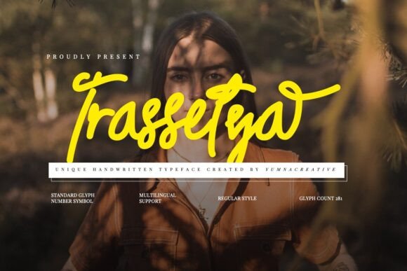 Trassetya: A Natural Handwritten Font for Branding Projects