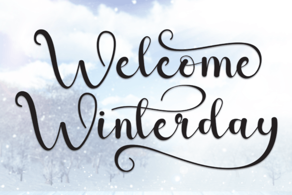Welcome Winterday: A Script Font That Makes Campaigns Feel Personal