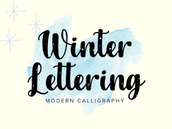 Winter Lettering: A Script Typeface for Campaign Designers