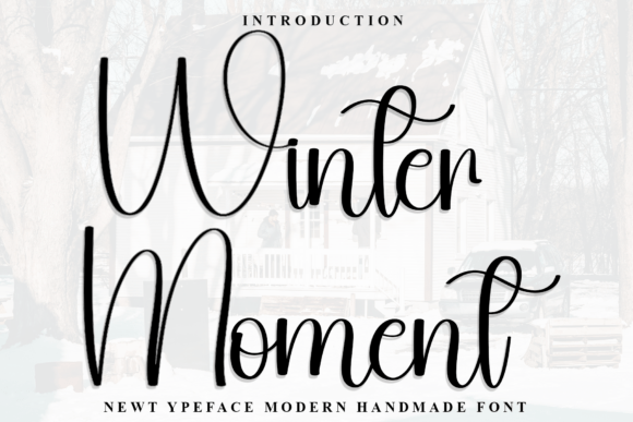 Winter Moment: A Handcrafted Script Font for Marketing Visuals